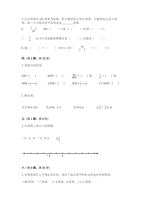 青岛版数学小升初模拟试卷附答案（培优b卷）.docx