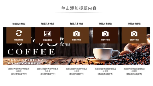休闲下午茶美味咖啡厅介绍咖啡介绍PPT模板