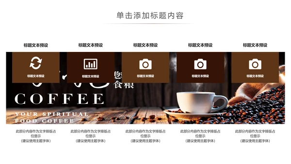 休闲下午茶美味咖啡厅介绍咖啡介绍PPT模板