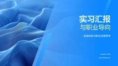 实习汇报与职业导向PPT模板