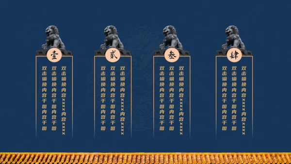 北京故宫博物院经典中国风通用PPT模板