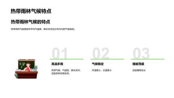 地球气候与人口分布PPT模板