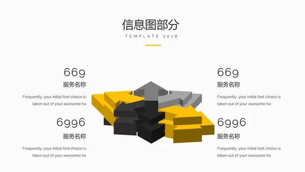 欧美风创意三角版式公司简介商务PPT模板