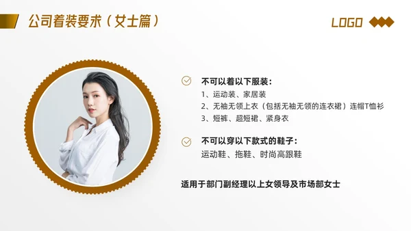 棕色简约着装礼仪培训PPT模板宣传PPT动态PPT