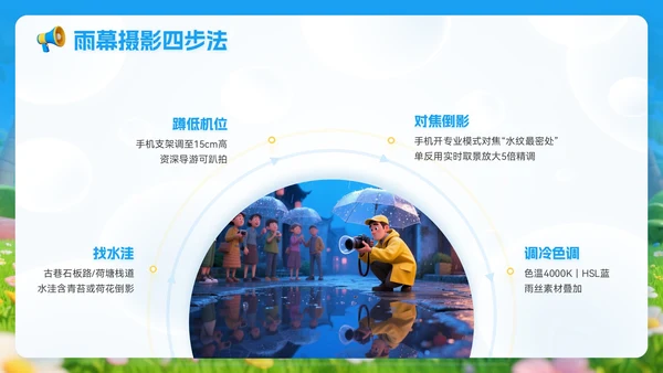 蓝金色3D立体风8月旅游攻略旅游游玩路线
