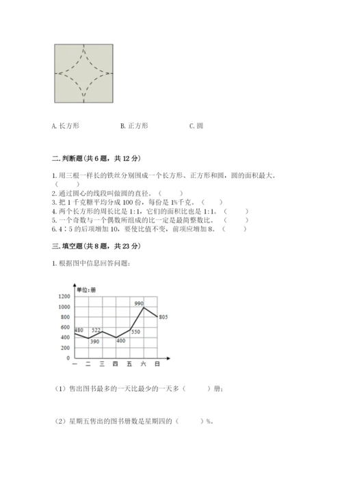 人教版六年级上册数学期末测试卷精品【突破训练】.docx