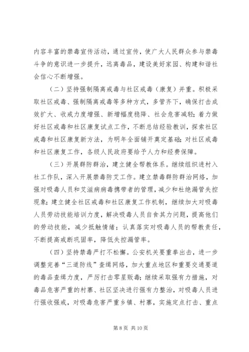 人大常委会关于贯彻执行禁毒法情况调研报告.docx