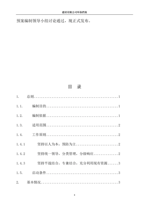 建材有限公司突发环境事件应急预案.docx