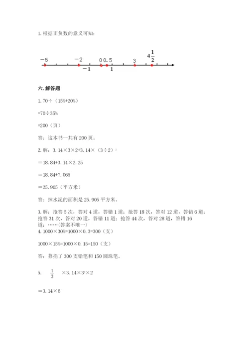 芦山县六年级下册数学期末测试卷带答案.docx