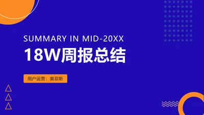 简约工作运营总结PPT封面