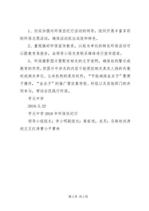 召开环保世纪行活动动员大会.docx