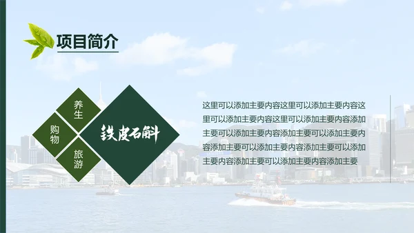 传统中医养身食材滋补中药补品通用PPT模板