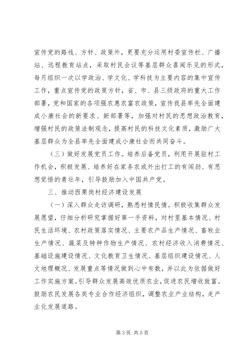 第一书记驻村工作计划 (3).docx