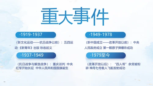 中国共产党的光辉历程党史党课PPT动态模板
