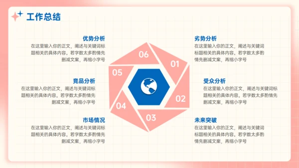 珊瑚粉弥散风工作业绩汇报年终总结通用PPT模板