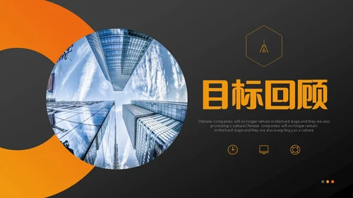 橙黑色实拍商务风项目复盘报告工作汇报PPT工作总结