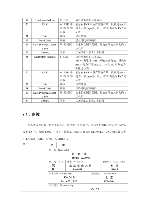 API订座用户标准手册.docx