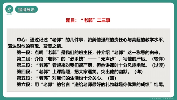第四单元 写作 思路要清晰 课件-【课堂无忧】新课标同步核心素养课堂