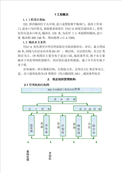 泄洪隧洞设计与施工详细