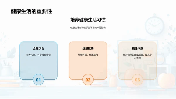 初三健康管理报告PPT模板