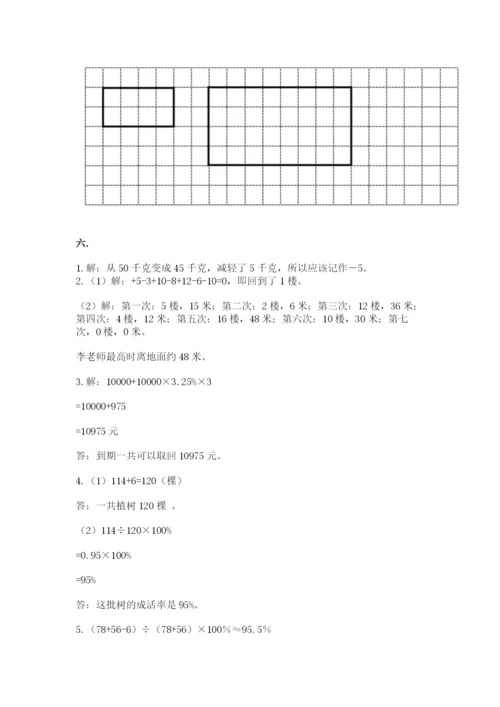 小学数学六年级下册竞赛试题附参考答案ab卷.docx