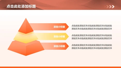 橙黄色商务风半年度工作总结汇报PPT模板