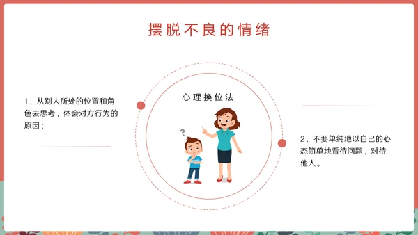 中小学心理健康情绪管理主题班会PPT模板
