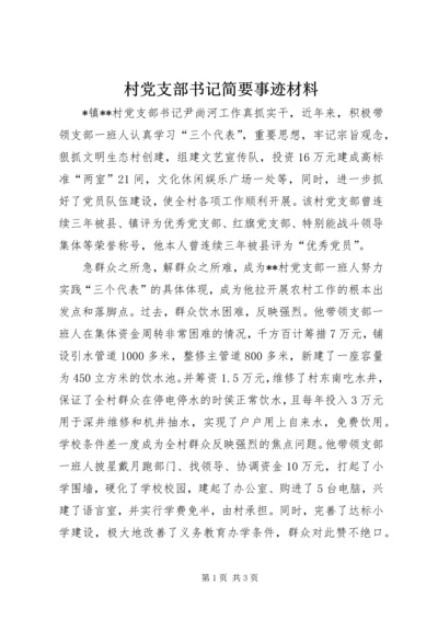 村党支部书记简要事迹材料 (5).docx