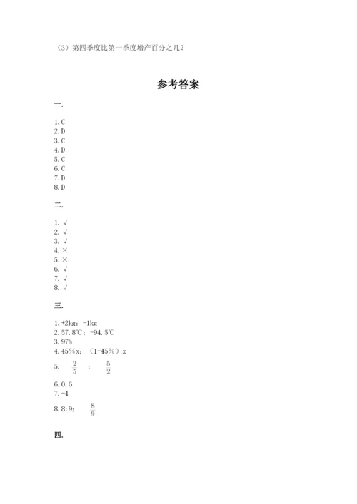 小学数学六年级下册竞赛试题及参考答案（突破训练）.docx