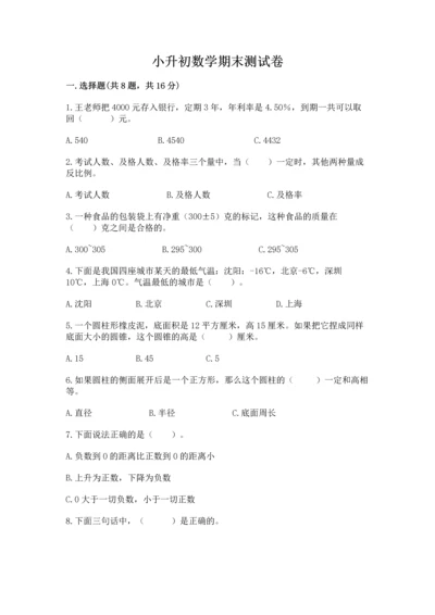 小升初数学期末测试卷（考点梳理）.docx