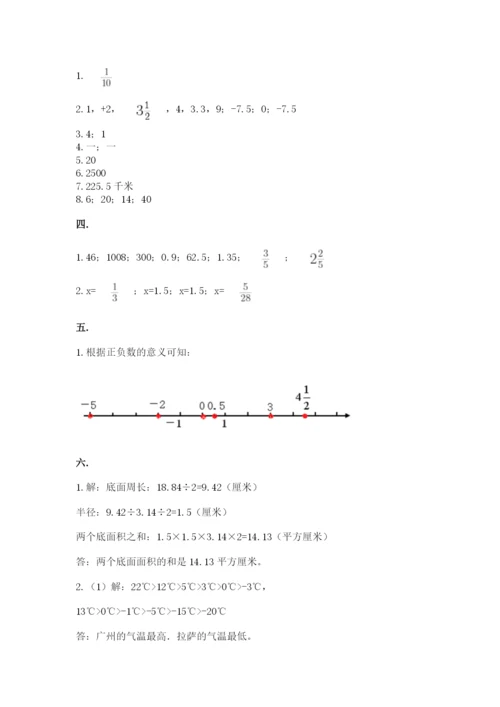 青岛版小升初数学模拟试卷往年题考.docx