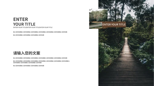 咖色森系清新月度总结PPT模板