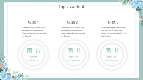 蓝色小清新述职报告工作总结通用动态PPT模板