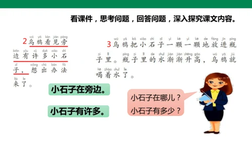 部编1A 第8单元 第6课 乌鸦喝水（2）课件