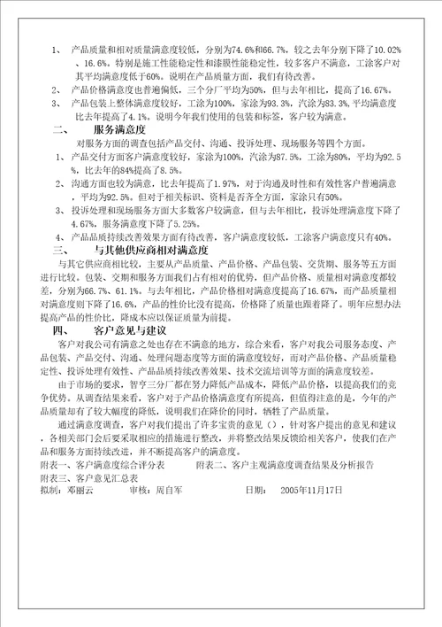 客户满意度总结报告