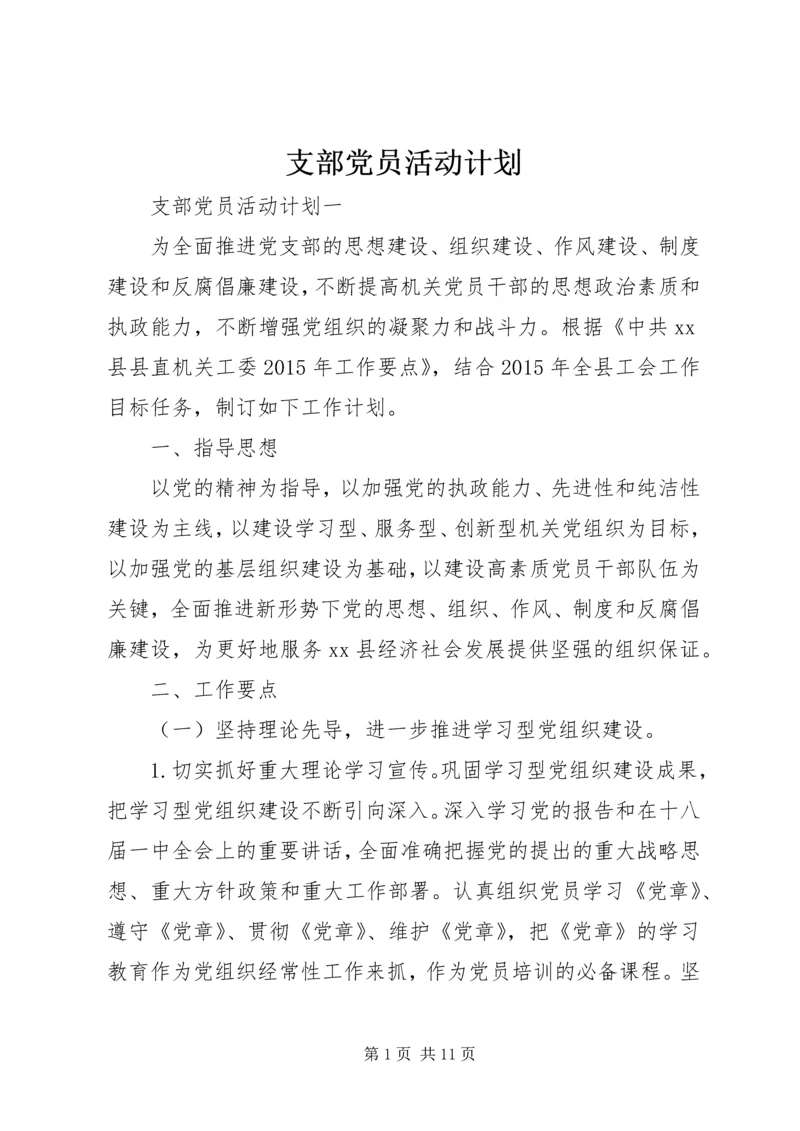 支部党员活动计划.docx