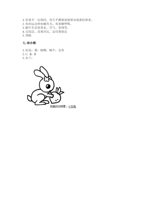 教科版一年级下册科学期末测试卷及答案（基础+提升）.docx