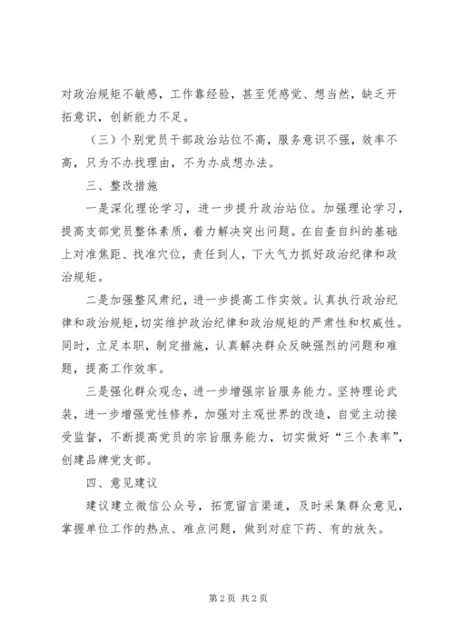 执行政治纪律和政治规矩自查自纠报告 (2).docx