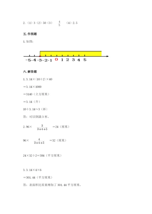 齐齐哈尔市碾子山区六年级下册数学期末测试卷必考题.docx