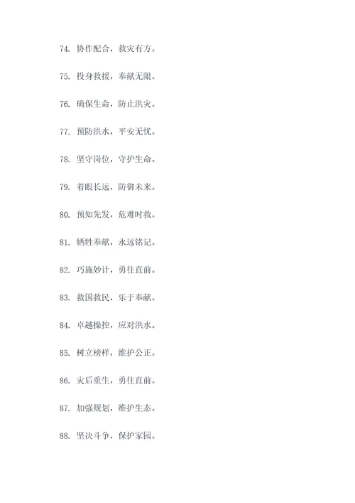 与洪有关的口号