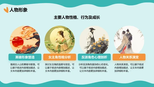 绿色手绘风读书分享会PPT模板