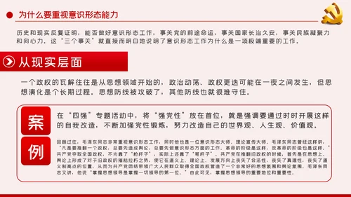提升党员干部意识形态能力专题党课PPT模板