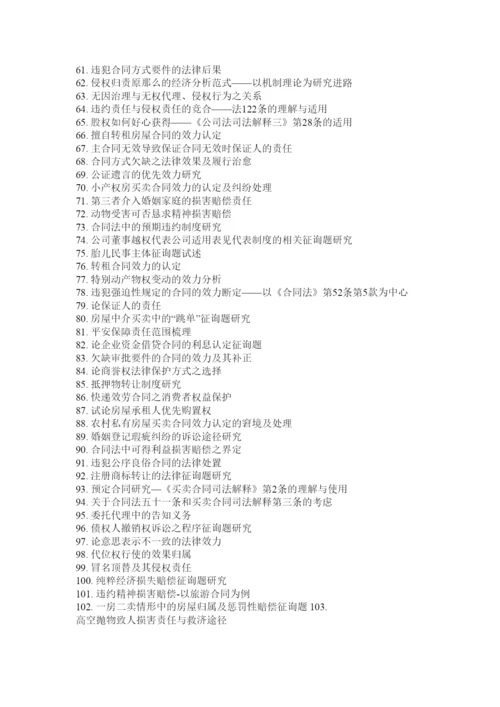 2022民商法论文精选.docx