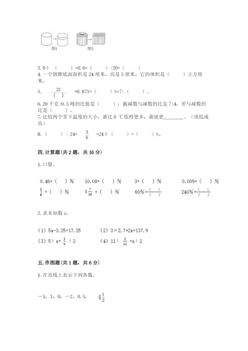 人教版六年级下册数学期末测试卷（网校专用）word版.docx