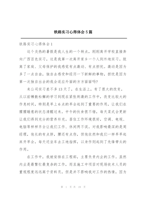 铁路实习心得体会5篇.docx