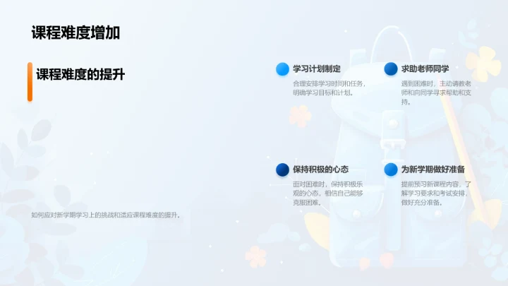 新学期适应指南PPT模板