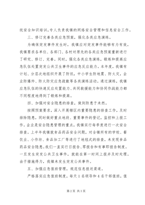 乡镇应急管理工作自查报告-巡查自查报告.docx