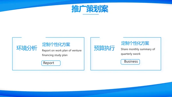 蓝色大气上半年工作汇报商务PPT