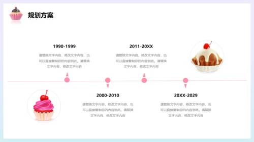 甜蜜时光，甜品糖果通用PPT模板
