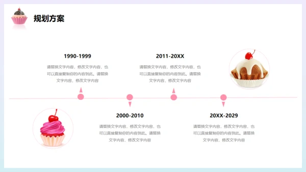 甜蜜时光，甜品糖果通用PPT模板